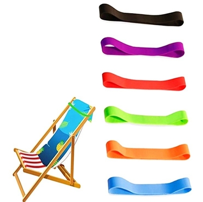 Schneidedienst für festfarbige elastische Strandstühle Handtuchhalter Klemmen Silikongummibänder