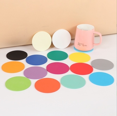 Nachhaltiges Plastik rundes weiches PVC-Cup-Coaster zum Trinken mit individuellem Logo