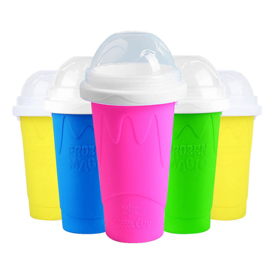 Deckel DIY Slushie Maker Cup Magic Slushy Maker Squeeze Cup Sommer Schnelle Gefrierkühlung Smoothie Pinch Cup