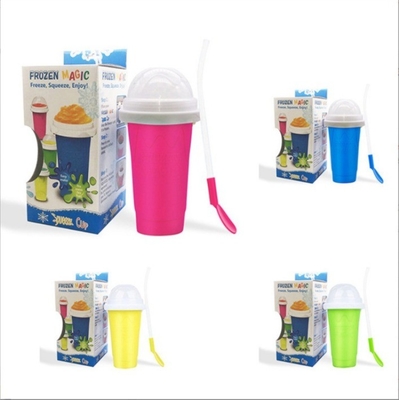 Deckel DIY Slushie Maker Cup Magic Slushy Maker Squeeze Cup Sommer Schnelle Gefrierkühlung Smoothie Pinch Cup