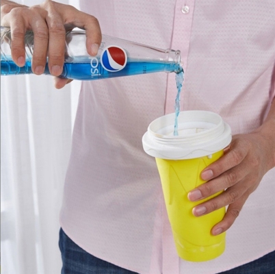 Deckel DIY Slushie Maker Cup Magic Slushy Maker Squeeze Cup Sommer Schnelle Gefrierkühlung Smoothie Pinch Cup