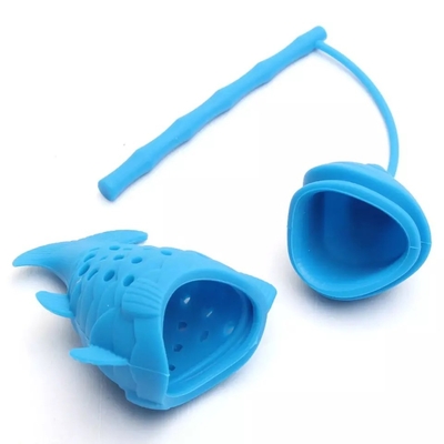 PORTABLE Öko-freundliche Tee-Infuser mit wiederverwendbarem Silikon-Sieber und mehrfarbigen