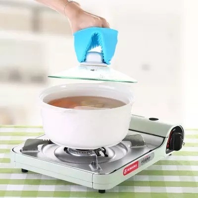 Nahrungsmittel Silikon Ofen Mitt Hitzebeständige Mini Topfhalter zum Backen Kochzubehör