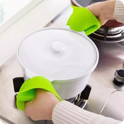 Nahrungsmittel Silikon Ofen Mitt Hitzebeständige Mini Topfhalter zum Backen Kochzubehör