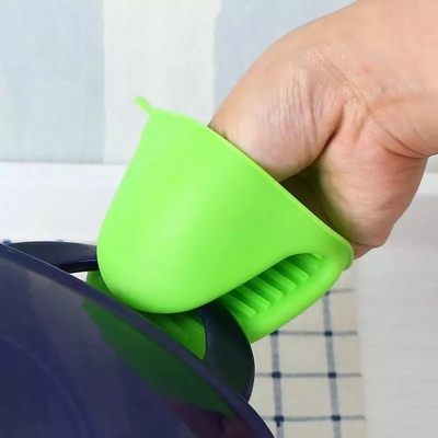 Nahrungsmittel Silikon Ofen Mitt Hitzebeständige Mini Topfhalter zum Backen Kochzubehör