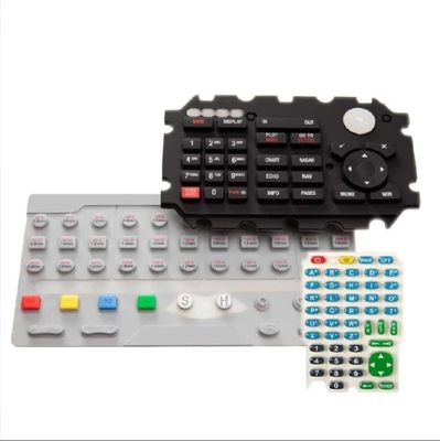 Farbenfrohe Tastatur Tastatur Silikon Gummi Membran Schalter mit kundenspezifischen EPDM NR NBR