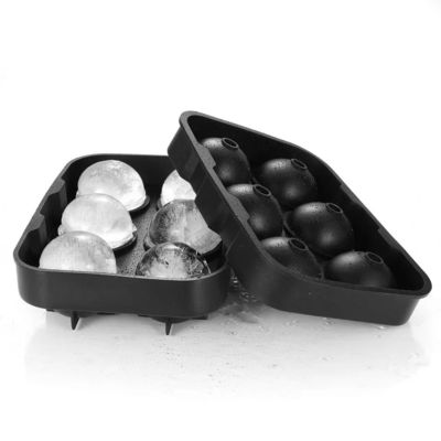 6-Loch-Runde Eiskugel-Form mit Honigkraut-Quadrat-Eis-Tray und Diamant-Eiswürfel-Tray