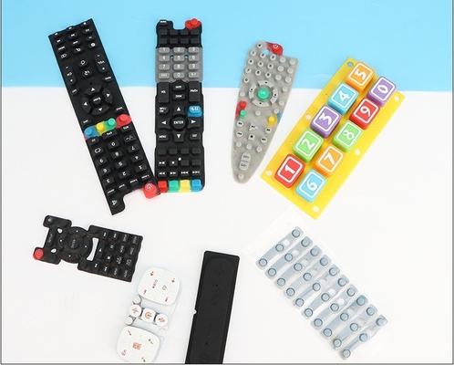 Farbenfrohe Tastatur Tastatur Silikon Gummi Membran Schalter mit kundenspezifischen EPDM NR NBR