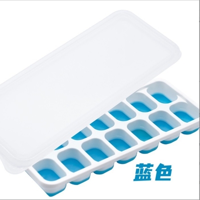 Vorräte von 14 Kavitäts-Eiswürfel-Hersteller-Formen mit Deckeln und BPA-freiem PP-Kunststoff