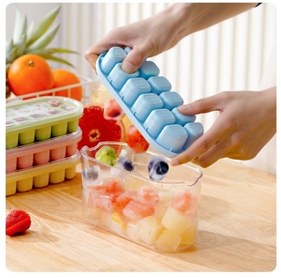 Lebensmittelqualität Silikon-Eiswürfel-Formen für die Lagerung in Kühlschränken mit großer Kapazität