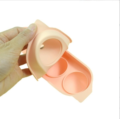 Silikon-Eiswerkzeuge 4 Hohlraum-Portable Kristallklare Eiskugel-Hersteller für Whisky