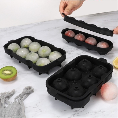 Warm gelagert, leicht freisetzbar Whiskey Silicone Eis wiederverwendbar Kugelkubel-Tray Eisform Eisball-Hersteller