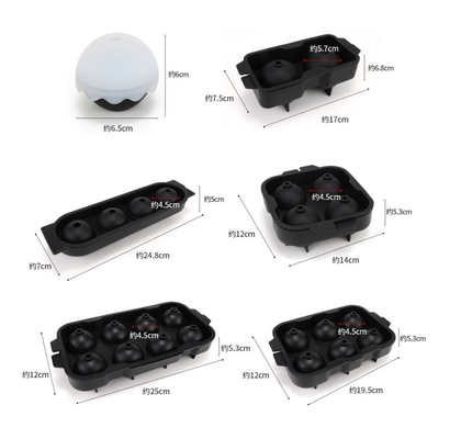 Warm gelagert, leicht freisetzbar Whiskey Silicone Eis wiederverwendbar Kugelkubel-Tray Eisform Eisball-Hersteller