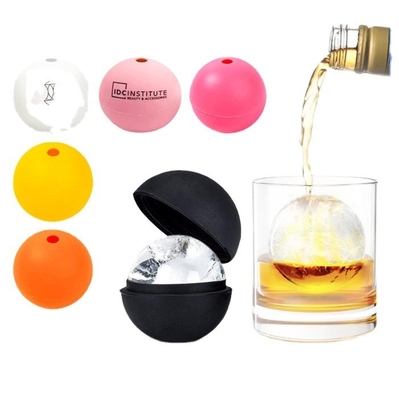 S M L Größe Silikon-Eiskugel für nachhaltigen Whisky Einloch-Design druckbares Logo