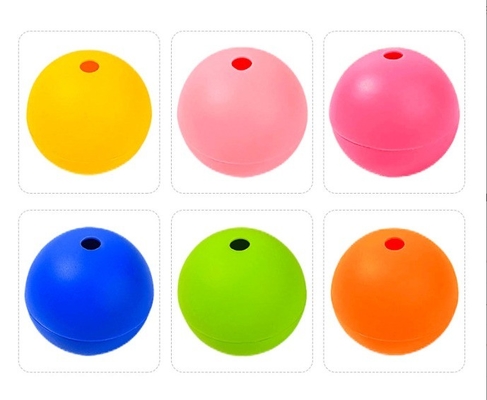 Eiscreme-Hersteller S M L 5 6 7 cm Silikon Hockeyball Druckbares Logo Einzelloch