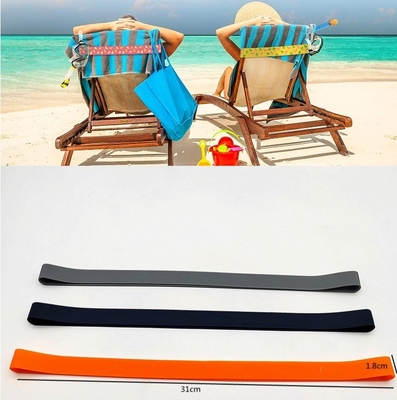 Flexible und leicht zu verwendende Handtuchbänder aus Silikon für Strandstühle
