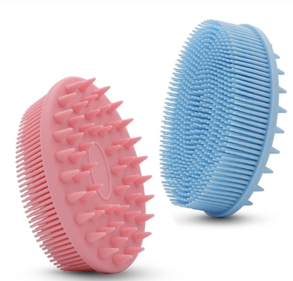 Leicht zu reinigen Loofah Haut mit Silikon-Body-Scrubber und exfoliating Dusche Badbürste
