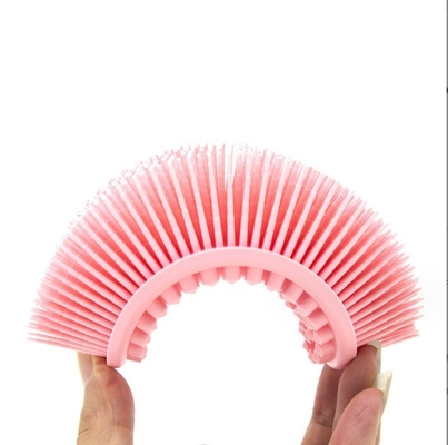 Leicht zu reinigen Loofah Haut mit Silikon-Body-Scrubber und exfoliating Dusche Badbürste