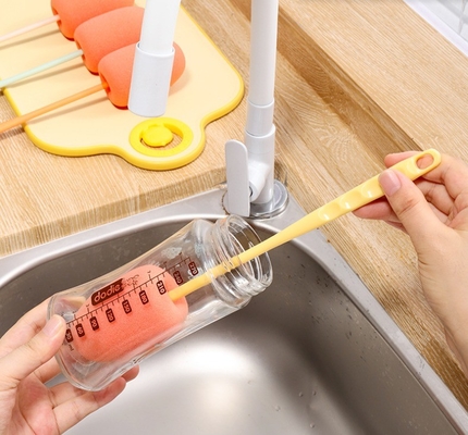 TPR PP Silicone Flaschenreinigungsbürste zum Waschen von Babyflaschen