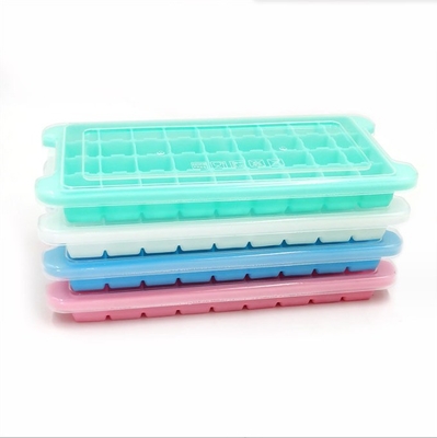 Lebensmittelqualität 24 36 Quadrateneiswürfel Silicone Form mit Kunststoff PP und PP-Abdeckung