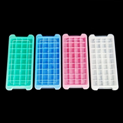 Lebensmittelqualität 24 36 Quadrateneiswürfel Silicone Form mit Kunststoff PP und PP-Abdeckung