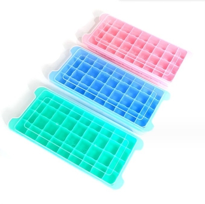 Lebensmittelqualität 24 36 Quadrateneiswürfel Silicone Form mit Kunststoff PP und PP-Abdeckung