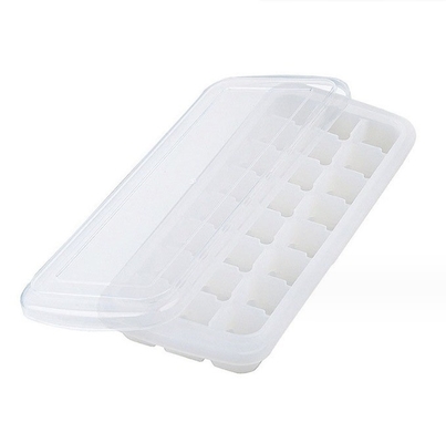 Lebensmittelqualität 24 36 Quadrateneiswürfel Silicone Form mit Kunststoff PP und PP-Abdeckung