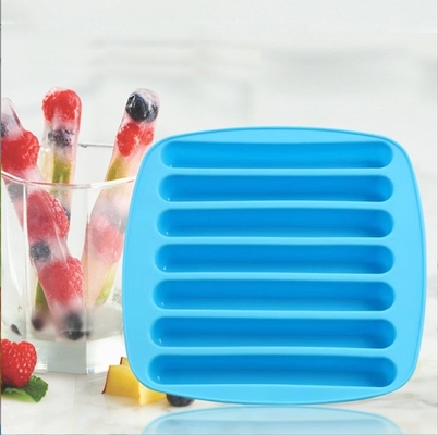 Mehrfarbiger Eisstick 7 Hohlräume Silikon Kekse Schokoladenform Eiswürfel Tabelle