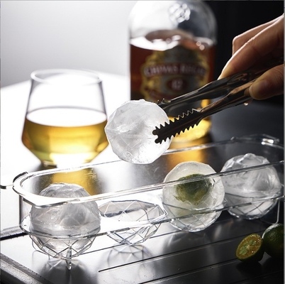 Ball Eis Box 4 Stück PET Kunststoff Lebensmittelqualität Fancy Eiswürfel Tabelle für Küchenzubehör