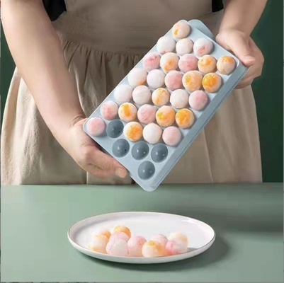 Kleine Eiskugel-Hersteller Form Drei Größen Umweltschonende Lebensmittelqualität Silikon-Eiswürfel-Tray