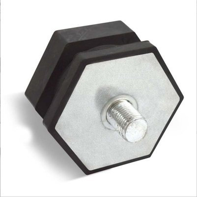 Kautschuk und Metall Hexagonal Motor Stoßdämpfer Fuß für pneumatische Puffer