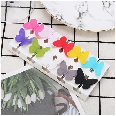 Silikon Cute Butterfly Design Wein Glasflasche Becher Tasse Identifizierungs-Tags