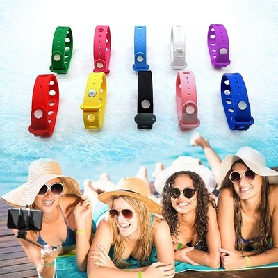 Farbenfrohe Silikon-Armband Verstellbares Armband für Zauberstiele und Handgelenkschnallen