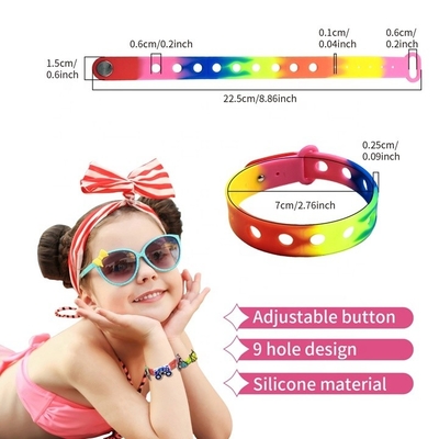 Farbenfrohe Silikon-Armband Verstellbares Armband für Zauberstiele und Handgelenkschnallen