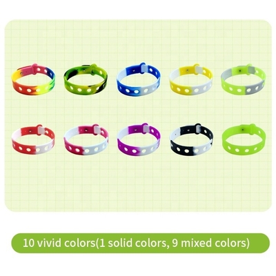 Farbenfrohe Silikon-Armband Verstellbares Armband für Zauberstiele und Handgelenkschnallen
