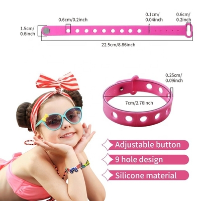 Silikonband Handgelenksgürtel Schuhe Armband Silikon Charms Armbänder für die Herstellung