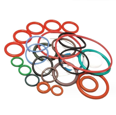 Farbenfrohe NBR EPDM VMQ FKM Anpassungsfähige Silikon Gummi O-Ringe mit Formdienst