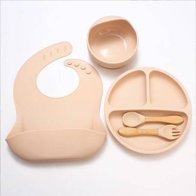 5 Stück Weichlöffel BPA Babyspeise Löffel Gabel Set Utensilien Silikon Baby Set für den Markt