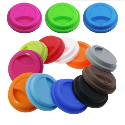 Trinkgefäße Tassen Schalen Wiederverwendbare Silikon-Kaffee-Tasse Deckel Farbiger Gummi-Tasse Deckel