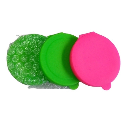 Silikon Taschenspiegel Runder Glas Silikon Make-up Kompaktes Spiegel für tragbare Us