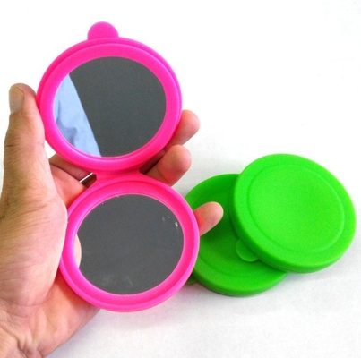 Reise-Make-up Rundes Make-up Kompaktes Klappspiegel modernes Design zum Geschenk