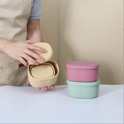 3 Stück/Set, benutzerdefiniertes tragbares Bento-Lunch-Box-Set mit Mikrowellen-Lebensmittelbehälter