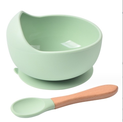 Wasserdichtes Silikon-Kinderspeise mit Lebensmittel-Löffel und Löffel-Set