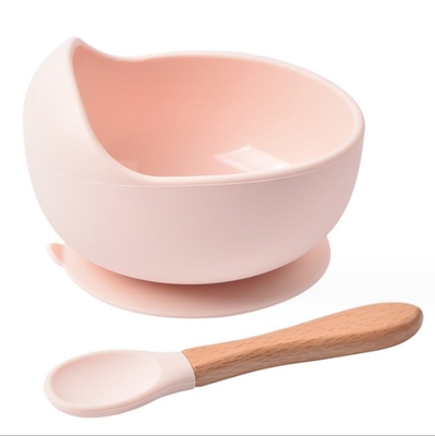 Wasserdichtes Silikon-Kinderspeise mit Lebensmittel-Löffel und Löffel-Set