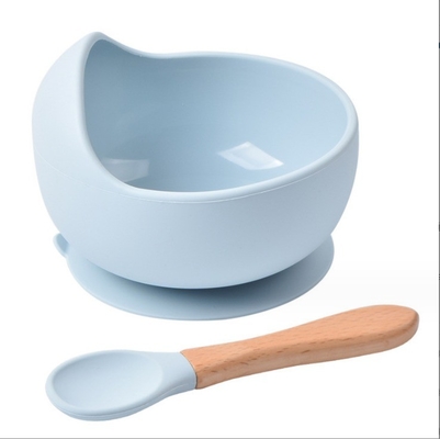 Wasserdichtes Silikon-Kinderspeise mit Lebensmittel-Löffel und Löffel-Set