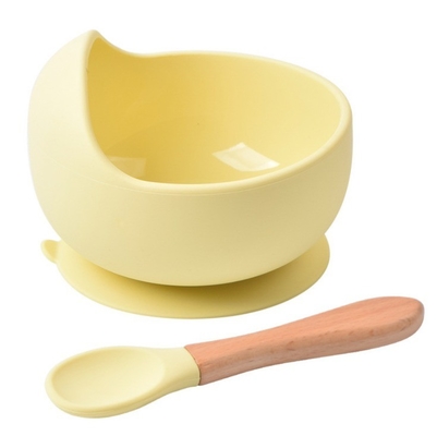 Wasserdichtes Silikon-Kinderspeise mit Lebensmittel-Löffel und Löffel-Set