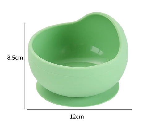 2 Packungen Silikon-Kinderspeisungsset Saugschüssel und Löffel