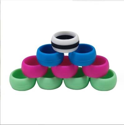 18mm Silikon-Hochzeitsring geeignet für Männer und Frauen farbenfrohes Design