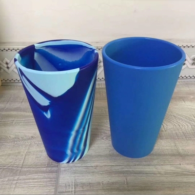 Silikon für Lebensmittel 480 ml Tie Dye Silikon-Tumbler Tassen für Trinkwasser und Kaffee