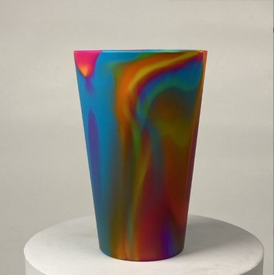 600 ml Volumen 100% Lebensmittelqualität Mischfarben Unzerbrechliche Silikon Trinkwasser Weinkuppen für Reisen